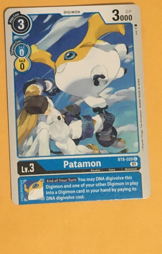 Patamon bt8 020 digimon ccg - patamon,